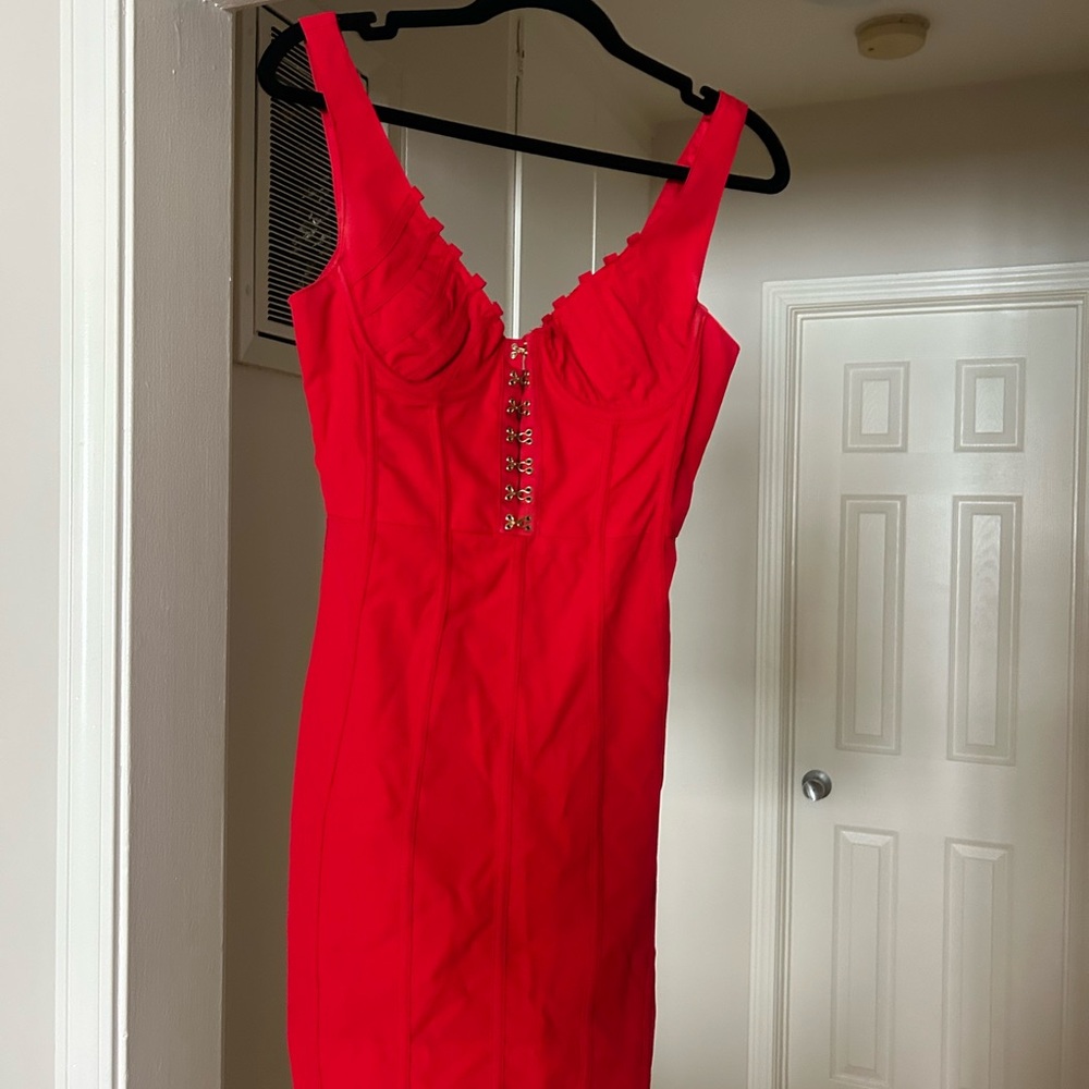 House of CB Vibrant Red Mini Dress